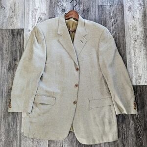 Vintage Canali Hounds Tooth 3-Button Blazer / Sport Coat 46R